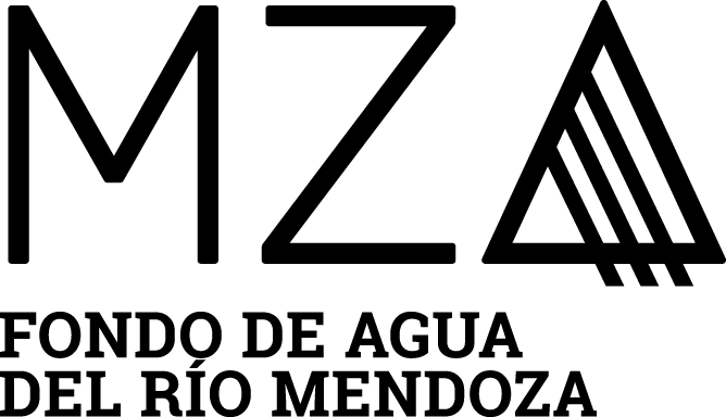 Fondo de agua del Río Mendoza